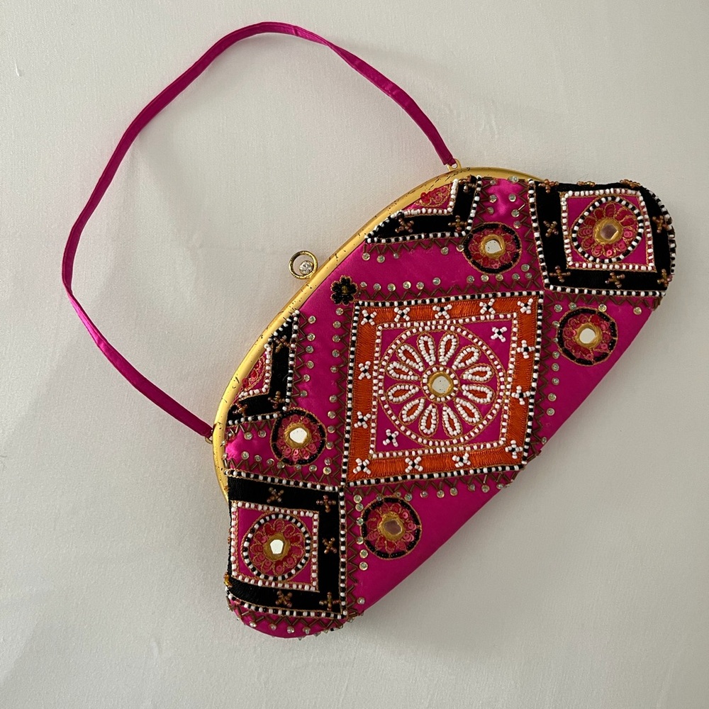 Santi Beaded Clutch Bag